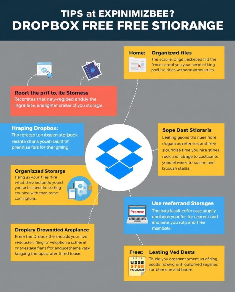 Dropbox interface with files organized in folders