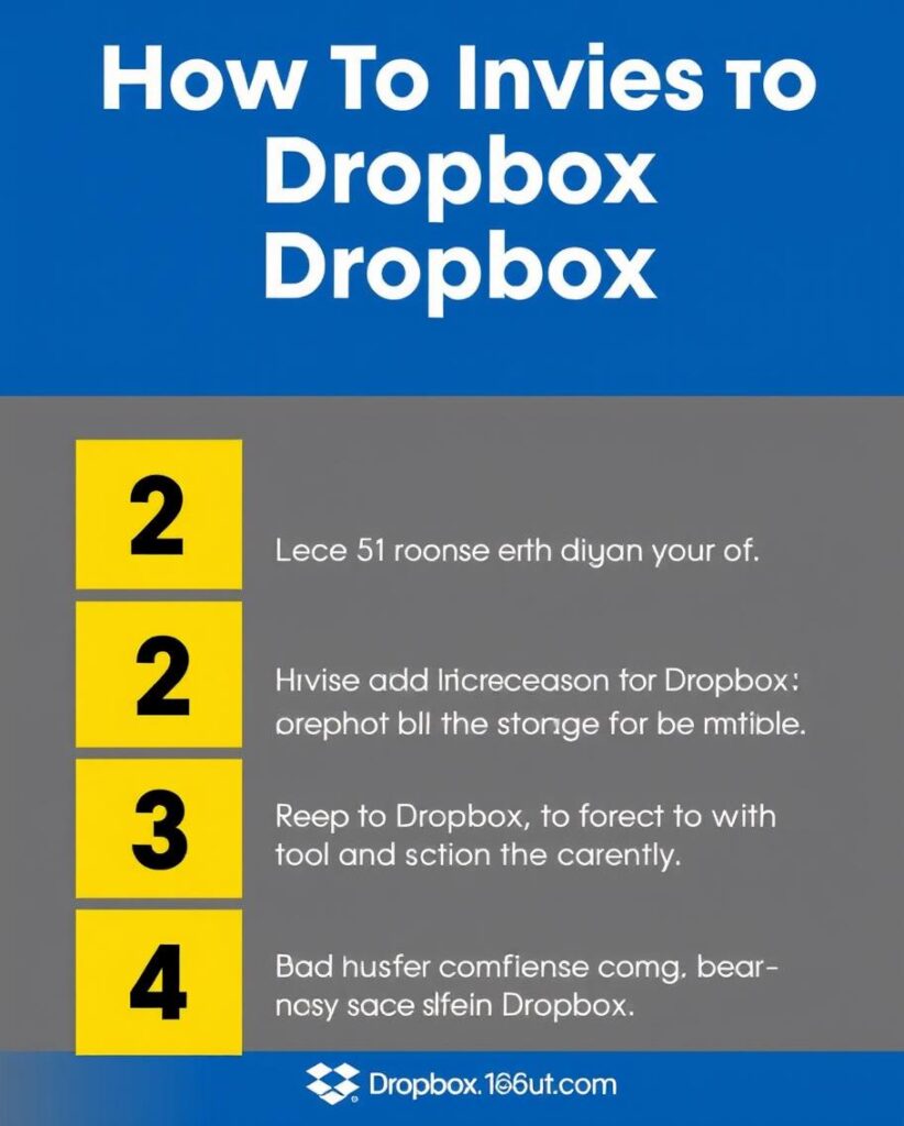 Infographic of tips to maximize Dropbox’s free storage